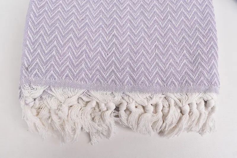 76x64 Cotton Zig zag Towel, Monogram Beach Blanket, Monogram Blanket, Quenn Bedspread, Throw Blanket, Throw Blanket Couch, Christmas Tablecloth - 5