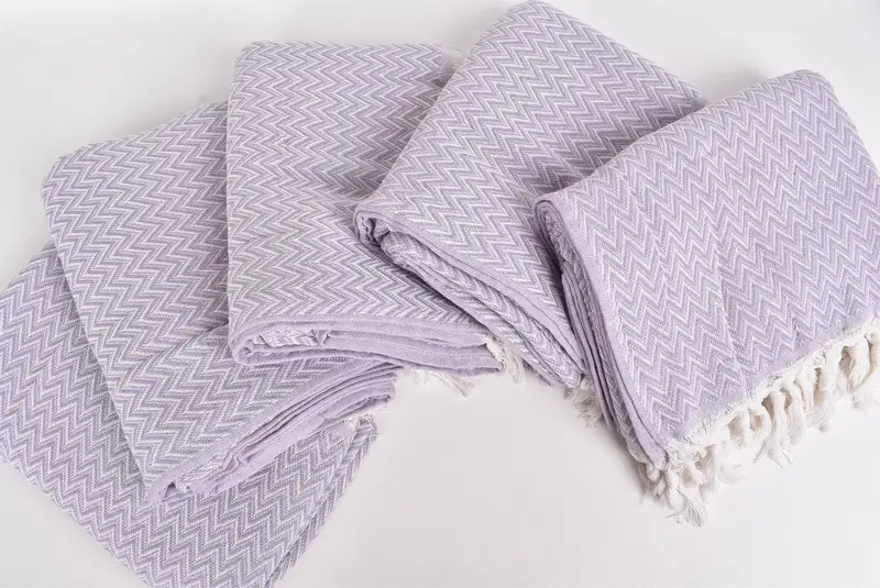 76x64 Cotton Zig zag Towel, Monogram Beach Blanket, Monogram Blanket, Quenn Bedspread, Throw Blanket, Throw Blanket Couch, Christmas Tablecloth - 4
