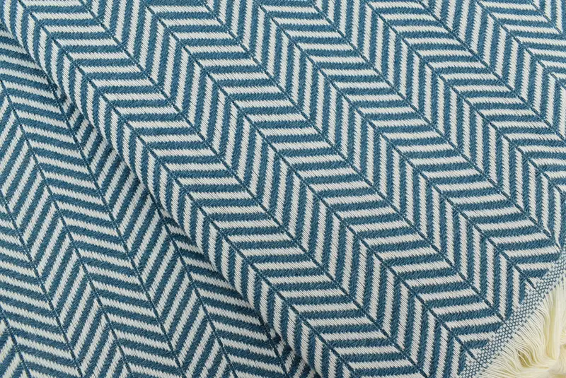 92x76 Cotton Chevron Towel, Bedspread, Engagement Gift, Halloween Blanket, Throw Blanket, Housewarming Gift, Personalized Home Gift Wedding - 3