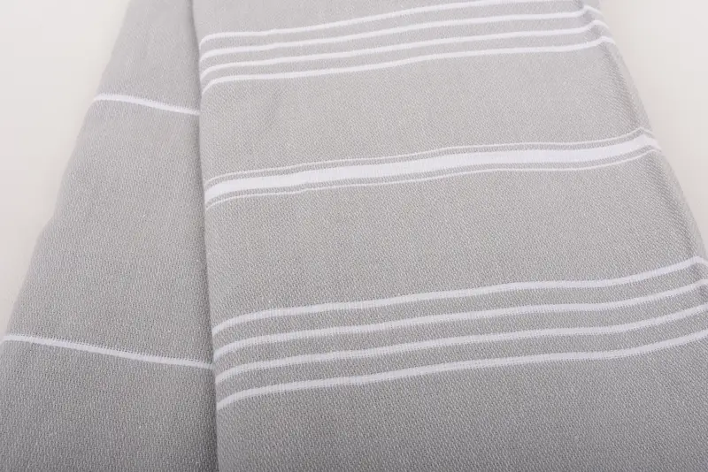 Woven Blanket, Decorative Blanket, 88x60 Cotton Striped Towel, Valentines Gift, Bedspread, Turkish Throw Blanket, Beach Theme Wedding Gift - 4