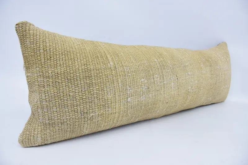 Outdoor Cushion Cover, Cushion, Car Pillow Cover, Kilim Cushion Sham, Boho Pillow Sham Cover, Pillow for Couch, 12x36 Beige Pillow Cover - 3