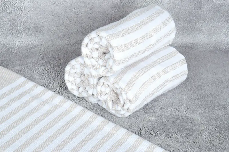 Beach Towel Bulk, Peshtemal, 68x40 Cotton Striped Towel, Embroidered Beach Towel, Personalized Beach Towel, Turkish beach towel, Custom Bath Towel - 8
