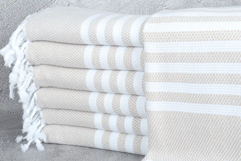 Beach Towel Bulk, Peshtemal, 68x40 Cotton Striped Towel, Embroidered Beach Towel, Personalized Beach Towel, Turkish beach towel, Custom Bath Towel - 1