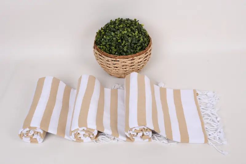 Bridesmaid Gift Towel, Wedding Favors, Wedding Gift, 68x36 Cotton Striped Towel, Merry Christmas Gifts, Best spa Turkish towel for luxury home decor - 8