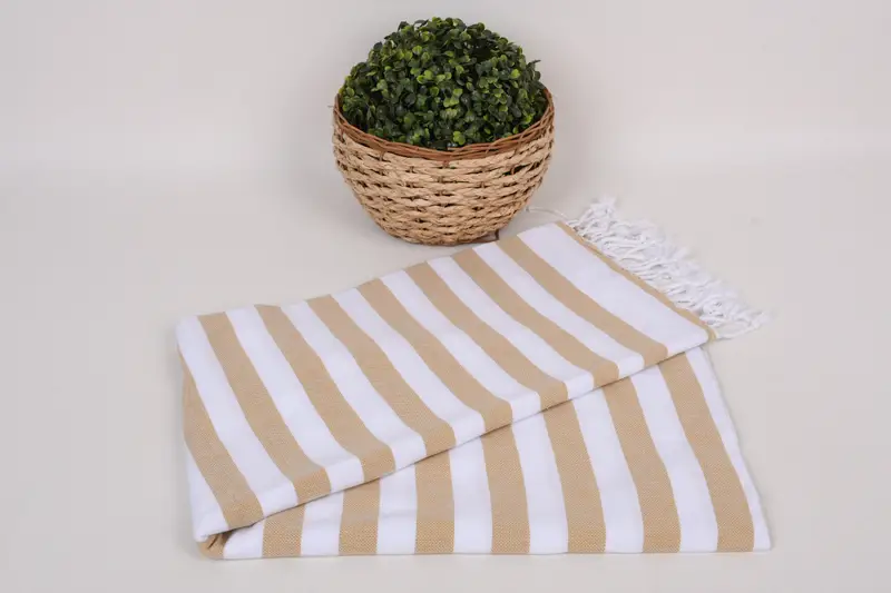 Bridesmaid Gift Towel, Wedding Favors, Wedding Gift, 68x36 Cotton Striped Towel, Merry Christmas Gifts, Best spa Turkish towel for luxury home decor - 4