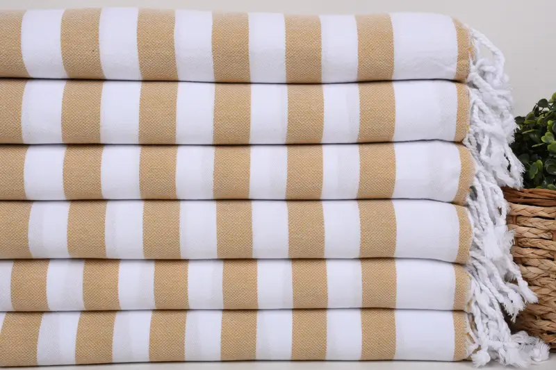 Bridesmaid Gift Towel, Wedding Favors, Wedding Gift, 68x36 Cotton Striped Towel, Merry Christmas Gifts, Best spa Turkish towel for luxury home decor - 2