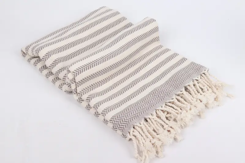 70x40 Cotton Chevron Towel, Hammam towel, Turkish Towel Monogram, Organic Turkish towel, Luxury Beach Towel, Housewarming Gift, Customized Towels - 6