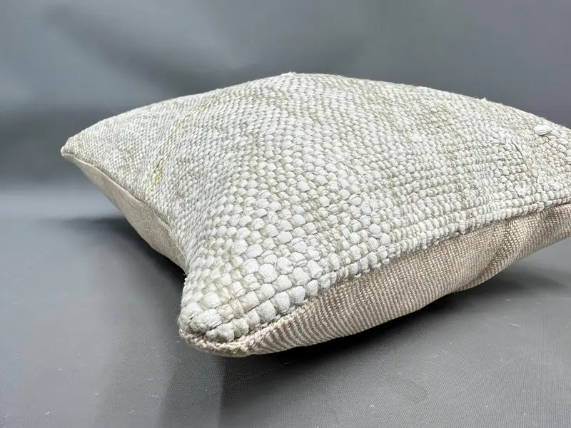 Outdoor Cushion, Pillow, Handmade Kilim Cushion, Pillow for Couch, Designer Throw Pillow, 12x20 Beige Pillow Case, Kilim Cushion Sham - 6