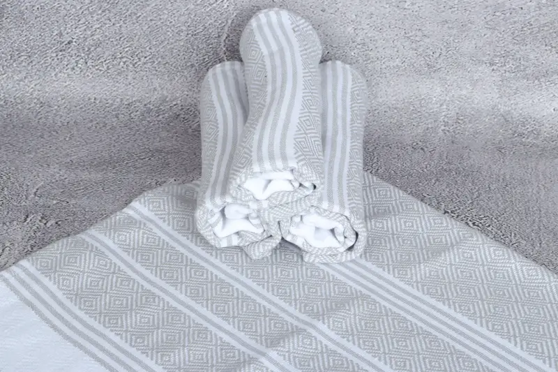 40x18 Cotton Diamond Towel, Personalized Gift, Valentines Day Gift Idea, Monogram Hand Towel, Summer Towel, Girl Trip Party Favor, Small Bath Towels - 7