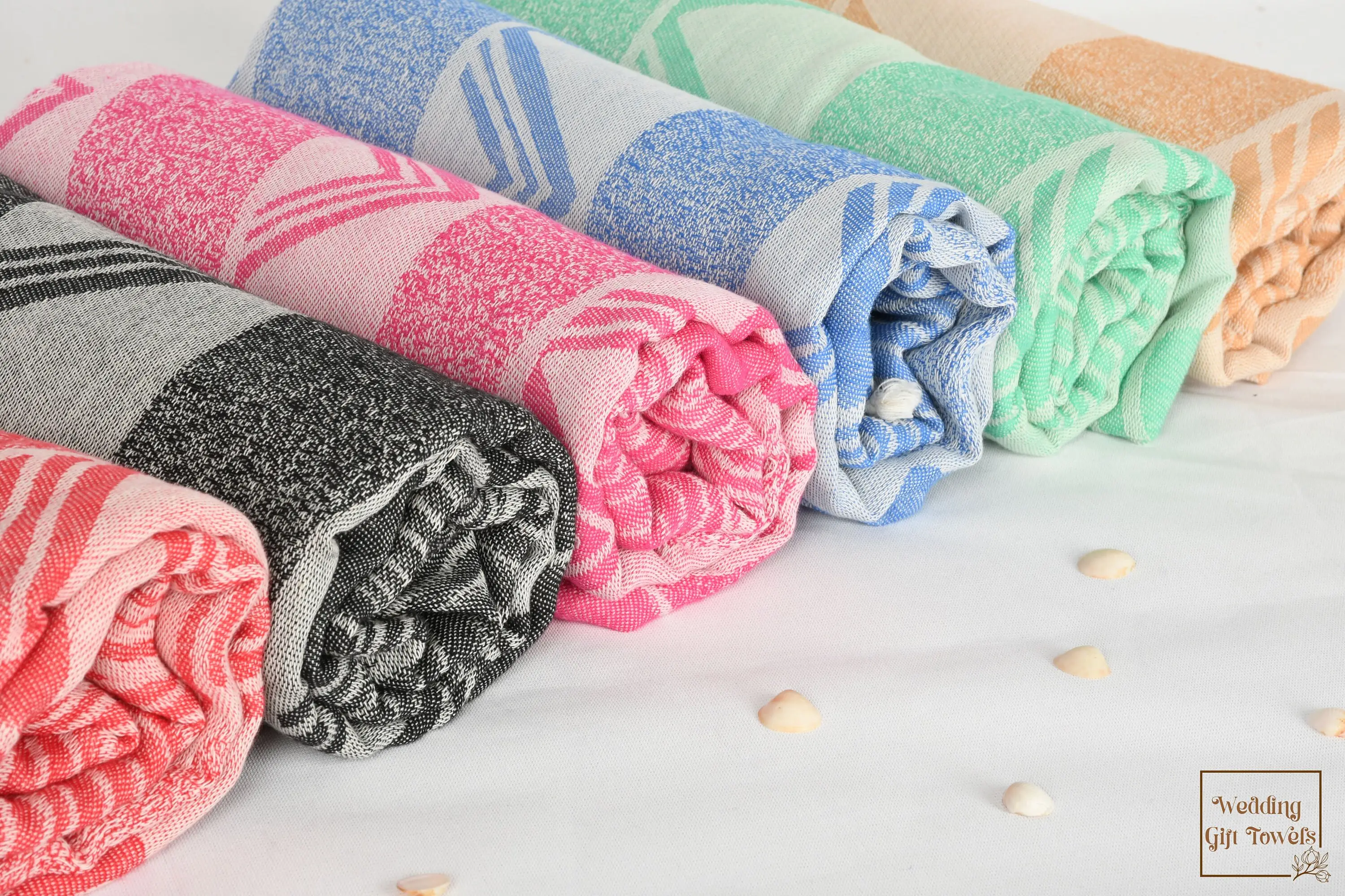 Cappadocia Design Cotton Towel Beige, Turkish Cotton, 67x40 Inches - 1