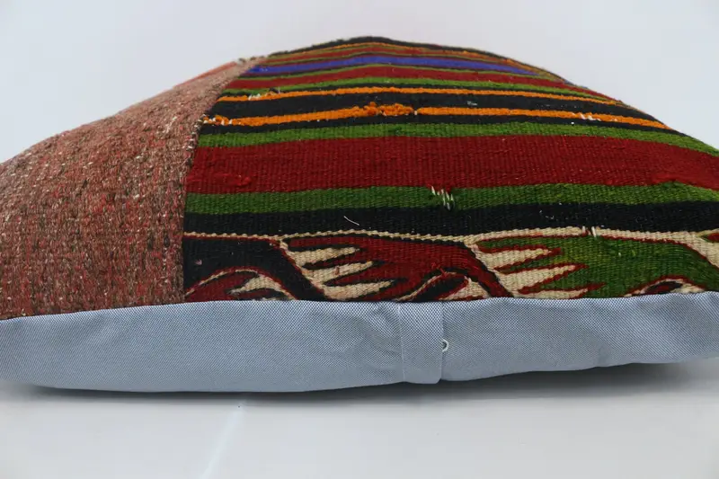 Kilim Pillow Cover, Pillow Sham, 28x28 Brown Cushion, Gift Pillow, Neutral Cushion Cover, Hippie Throw Pillow Case, Pillow for Couch - 5