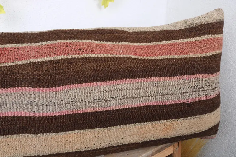 Traditional Cushion, Gift Pillow, 16x43 Brown Cushion, Cushion, Boho Pillow Sham Cover, Antique Pillows, Personalized Gift Pillow Cushion Case - 5