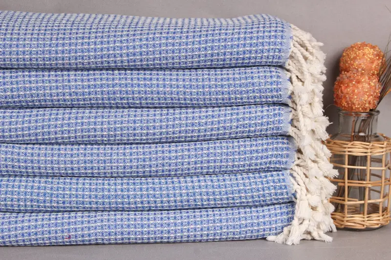 68x36 Cotton Waffle Towel, Personalized Bridesmaid Gift, Organic Towel, Hammam towel, Yoga Towel, Wedding Day Gift For Bride, Bridal Shower Favors - 2