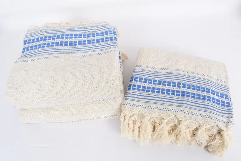 Gift For The Home Decor, Family Gift Basket, Gift For Coworker, Throw Blanket, 96x94 Linen Striped Towel, Decorative Blanket, Turkish Blanket - 7