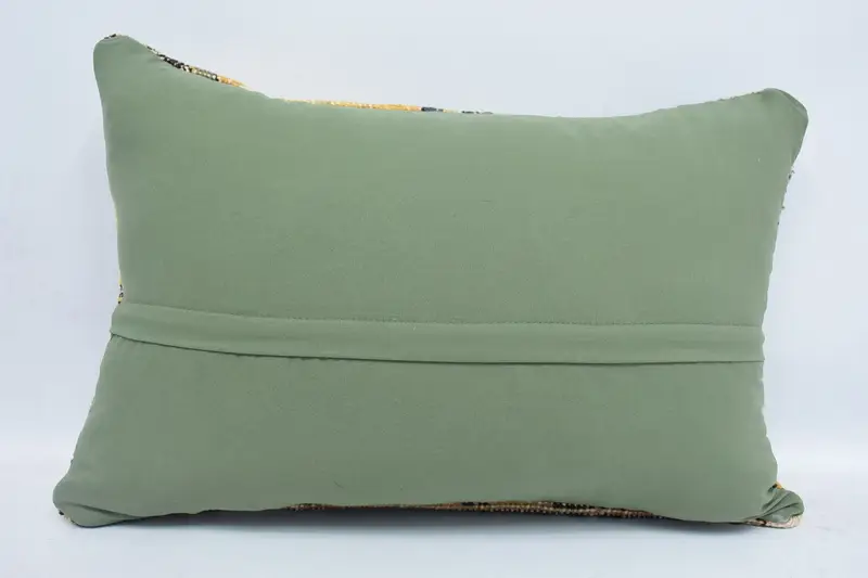 Pillow for Sofa, Accent Pillow Sham, Oriental Pillow Cover, Kilim Pillow Cover, Cushion Cover, Turkish Pillow, 16x24 Blue Pillow Sham - 6