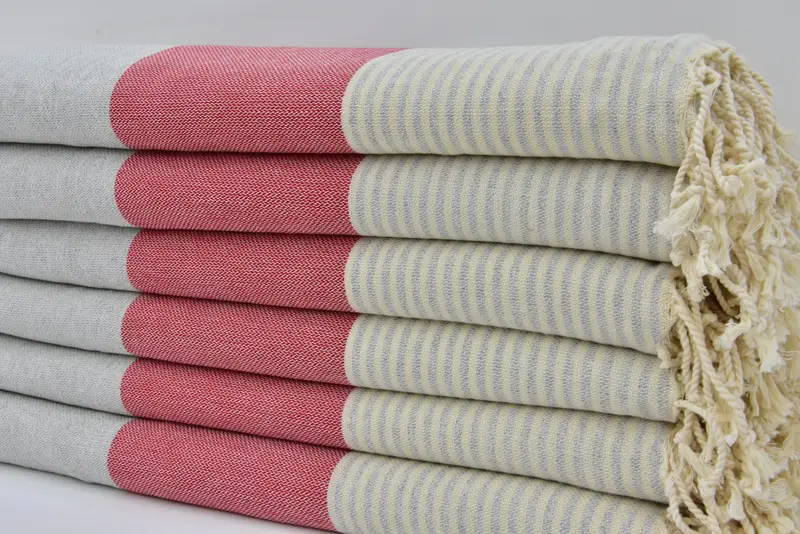 Embroidered Turkish Towel, Customized Towels, Summer Gift, Turkish Towel Beach, 68x40 Cotton Striped Towel, Monogrammed Beach Towel, Organic Towel - 2