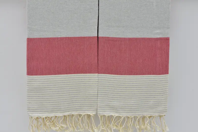 Embroidered Turkish Towel, Customized Towels, Summer Gift, Turkish Towel Beach, 68x40 Cotton Striped Towel, Monogrammed Beach Towel, Organic Towel - 4