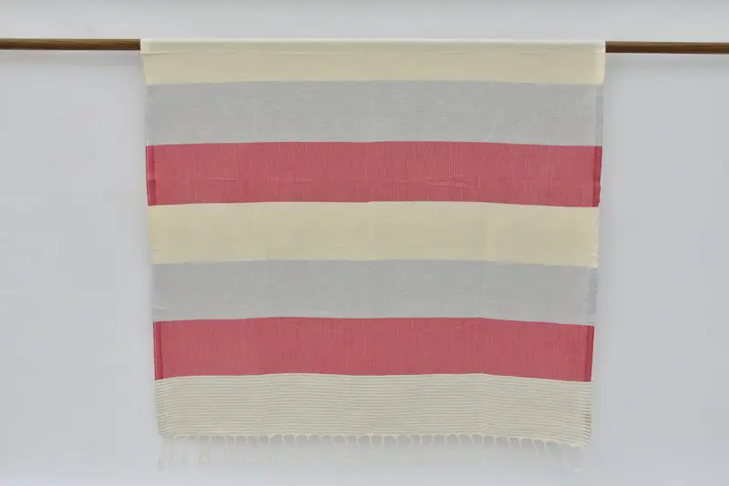 Embroidered Turkish Towel, Customized Towels, Summer Gift, Turkish Towel Beach, 68x40 Cotton Striped Towel, Monogrammed Beach Towel, Organic Towel - 8