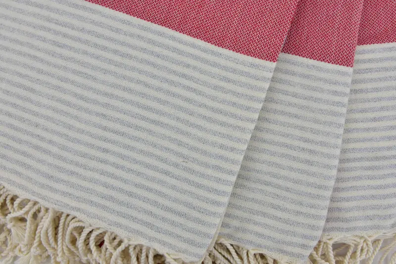 Embroidered Turkish Towel, Customized Towels, Summer Gift, Turkish Towel Beach, 68x40 Cotton Striped Towel, Monogrammed Beach Towel, Organic Towel - 6