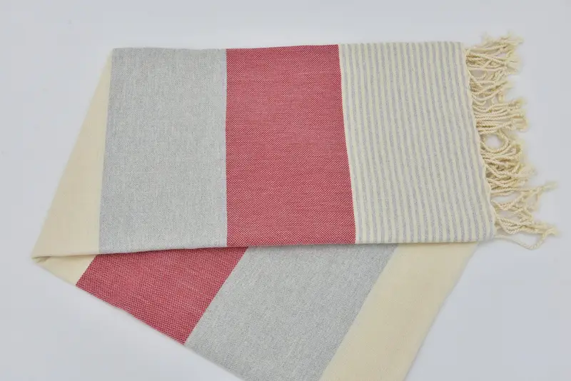 Embroidered Turkish Towel, Customized Towels, Summer Gift, Turkish Towel Beach, 68x40 Cotton Striped Towel, Monogrammed Beach Towel, Organic Towel - 5