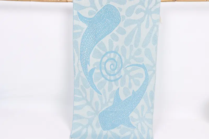 Bachelorette Party Favor, 40x18 Cotton Whale Design Towel, Bridal Shower Favors, Custom Hand Towel, Wedding Favors, Personalized Gift, Gift For Him - 1