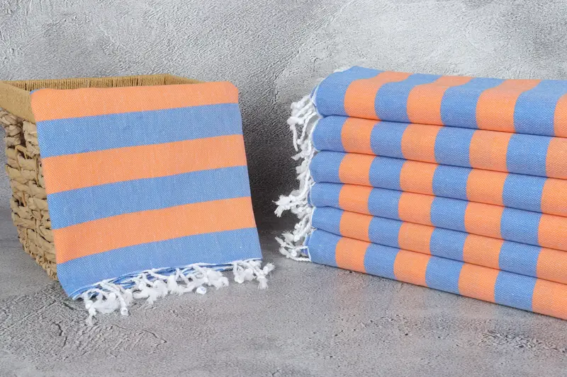 Luxury Turkish Bath Towel, Best Friend Gift, Bridesmaid Favors, Turkish Towel USA, Personalized Turkish Towel, 70x40 Cotton Striped Towel - 3