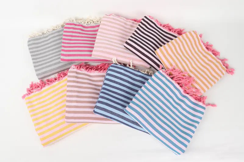 70x40 Cotton Striped Towel, Bachelorette Party Gifts, Handmade Gift, Personalized Wedding Gift, Valentines Gift, Kids Beach Towel, Bachelor Gifts - 3