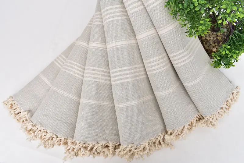 Large Turkish Towel, Personalized Wedding Gift, Valentines Day Gift For Her, 70x40 Cotton Striped Towel, Custom Beach Towel, Wedding Shower Gift - 4