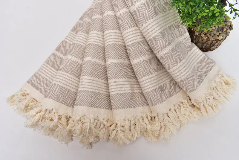 Best Beach Towel, 70x38 Cotton Diamond Towel, Turkish Towel USA, Valentines Day Gift Idea, Luxury Turkish Bath Towel, Organic Turkish towel - 4