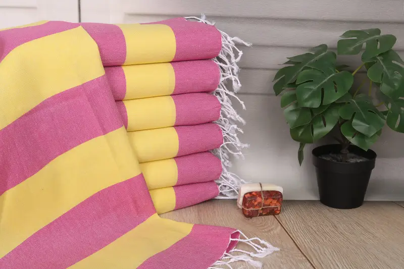 Custom Hand Towel, Kitchen Towel, Bachelorette Party Gifts, 40x20 Cotton Striped Towel, Guest Towel, Custom Wedding Gifts, Wedding Gift, Xmas Gifts - 1
