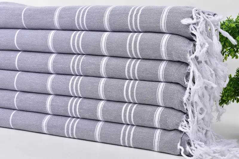 Holiday Towel, Personalized Gift, Bridal Shower Gift, Gifts For Him, Home Gift, Kitchen Towel, 40x24 Cotton Striped Towel, Personalized Gifts - 3
