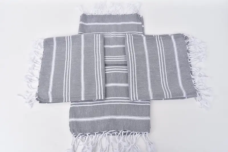 Holiday Towel, Personalized Gift, Bridal Shower Gift, Gifts For Him, Home Gift, Kitchen Towel, 40x24 Cotton Striped Towel, Personalized Gifts - 6