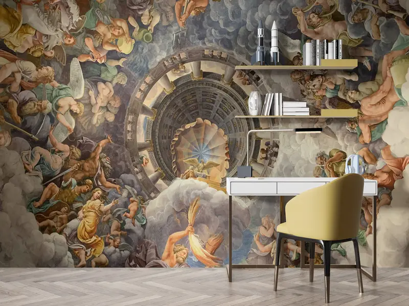 Giulio Romano Painting, Bright Wall Paper, Famous Wall Print, Wall Paper Peel and Stick, 3d Wall Paper, Oil Painting Print, - 7