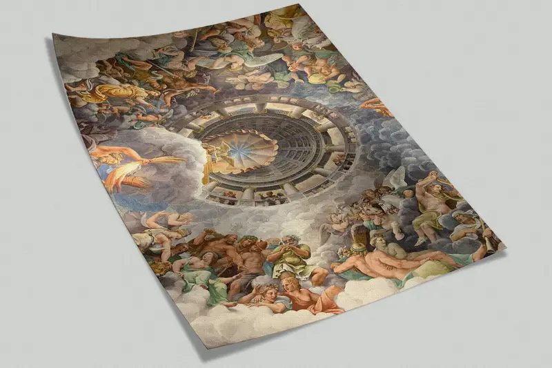 Giulio Romano Painting, Bright Wall Paper, Famous Wall Print, Wall Paper Peel and Stick, 3d Wall Paper, Oil Painting Print, - 8
