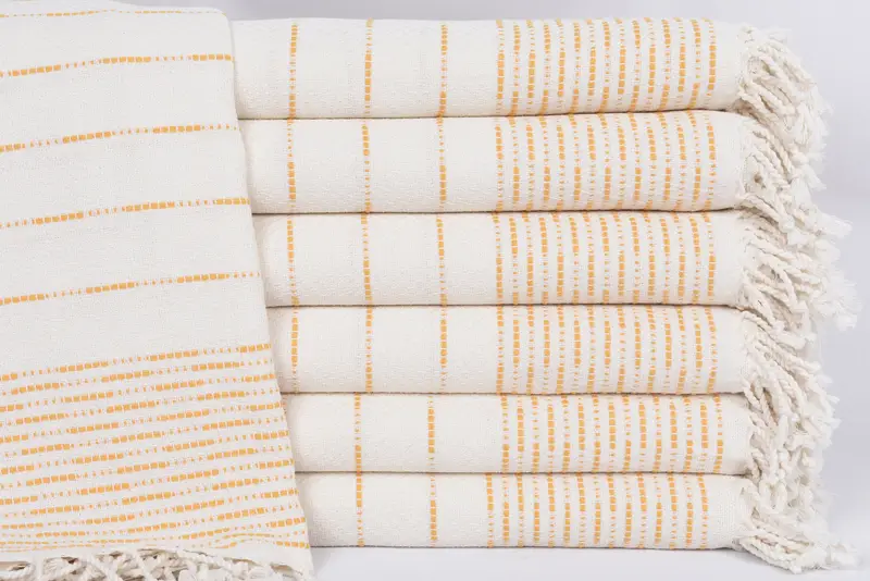Freundes Weihnachtsgeschenk, bestickter Handtuch, Junggesellengeschenk, 70x38 Baumwollgestreiftes Designtuch, Girls Weekend Favours, großes türkisches Handtuch - 1