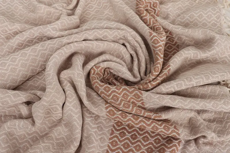 70x40 Cotton Striped Towel, Home Decor Towel, Personalized Wedding Gift, Sand-resistant towel, Wedding Gift, Fringed Turkish towel for poolside - 7