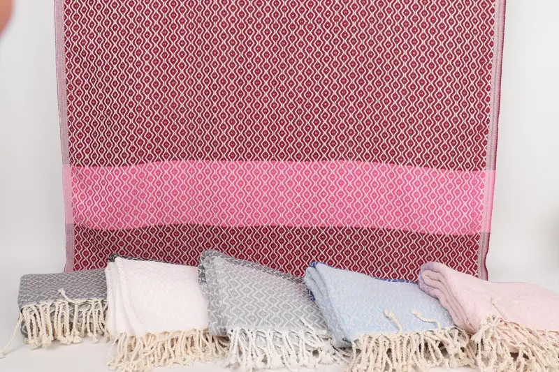 70x40 Cotton Striped Towel, Home Decor Towel, Personalized Wedding Gift, Sand-resistant towel, Wedding Gift, Fringed Turkish towel for poolside - 8