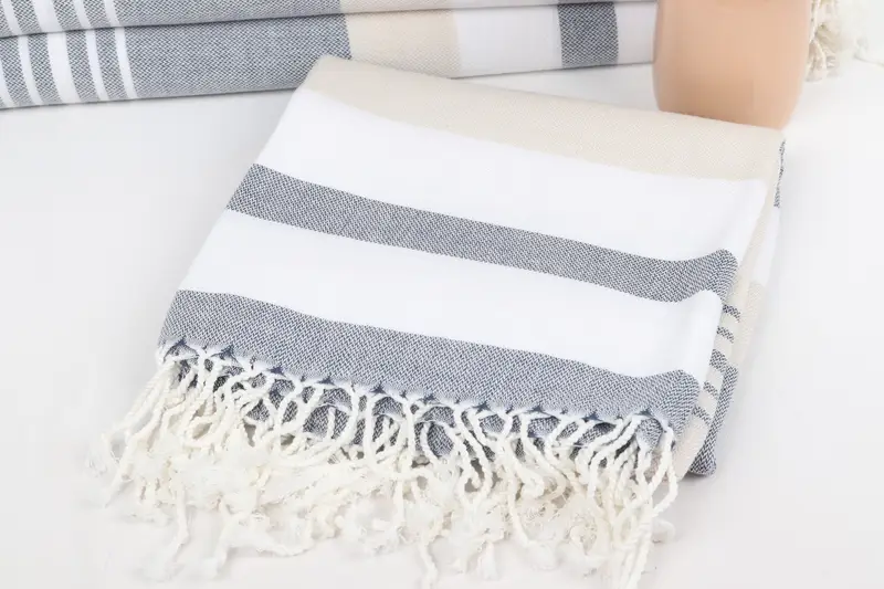 Fouta towel, 70x40 Cotton Striped Towel, Bridemaids Beach Towel, Quick-dry towel, Christmas Gift, Pool Towels, Spa Towel, Bachelorette Party Gifts - 5