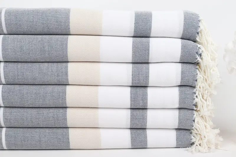 Fouta towel, 70x40 Cotton Striped Towel, Bridemaids Beach Towel, Quick-dry towel, Christmas Gift, Pool Towels, Spa Towel, Bachelorette Party Gifts - 3
