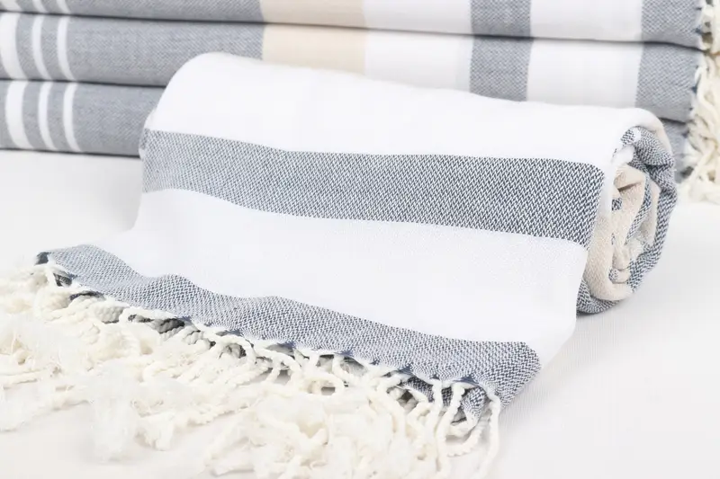 Fouta towel, 70x40 Cotton Striped Towel, Bridemaids Beach Towel, Quick-dry towel, Christmas Gift, Pool Towels, Spa Towel, Bachelorette Party Gifts - 4