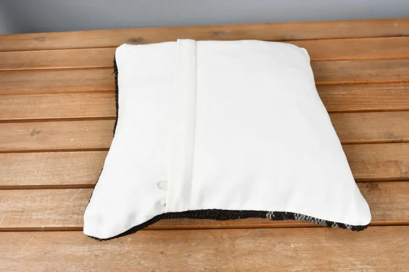 Cushion Case, 12x12 Brown Cushion Case, Comfy Throw Pillow Cover, Vintage Kilim Pillow, Kilim Cushion Sham, Boho Pillow, Turkish Corner Cushion Case - 5