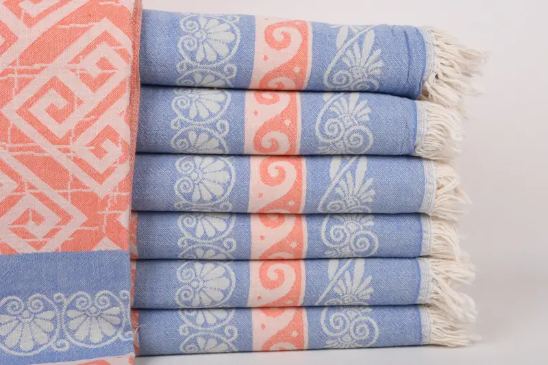 Welcome Wedding Gift, Beach towel, 70x36 Cotton Geometric Towel, Monogram Towels, Summer Towel, Personalized Turkish Towel, Monogram Beach Towel - 1
