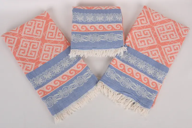 Welcome Wedding Gift, Beach towel, 70x36 Cotton Geometric Towel, Monogram Towels, Summer Towel, Personalized Turkish Towel, Monogram Beach Towel - 7
