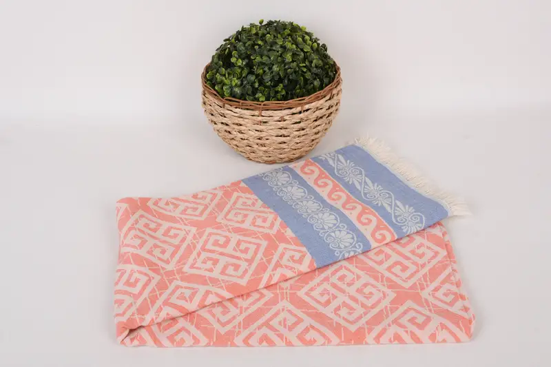 Welcome Wedding Gift, Beach towel, 70x36 Cotton Geometric Towel, Monogram Towels, Summer Towel, Personalized Turkish Towel, Monogram Beach Towel - 5