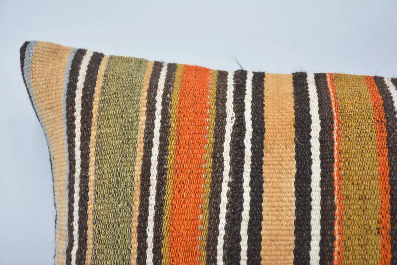 12x24 Inches Black & Green Geometric Pillow, Handmade Throw Pillow - 2