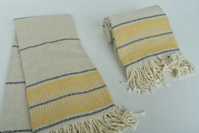 Spa Gift Towel, Organic Towel, Custom Gift, Organic Turkish towel, Custom Beach Towel, Bridesmaid Proposal Gift, 70x40 Linen Striped Towel - 7
