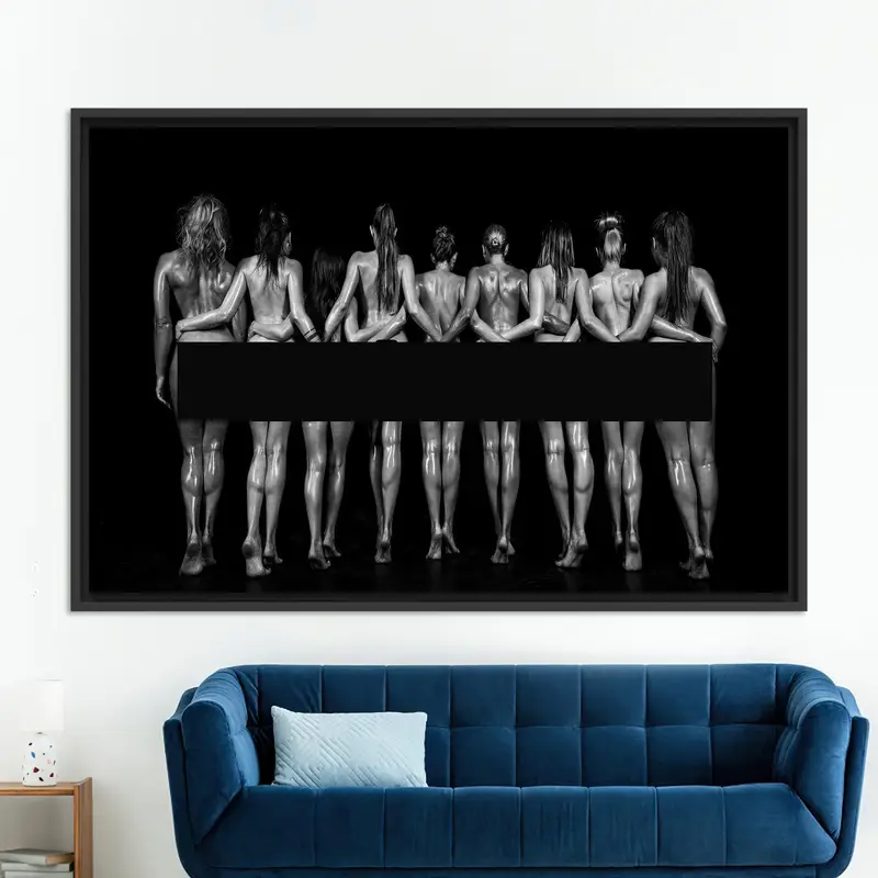 Enchanting Canvas Art: Sensual Woman's Butt, Elegant Wall Decor
