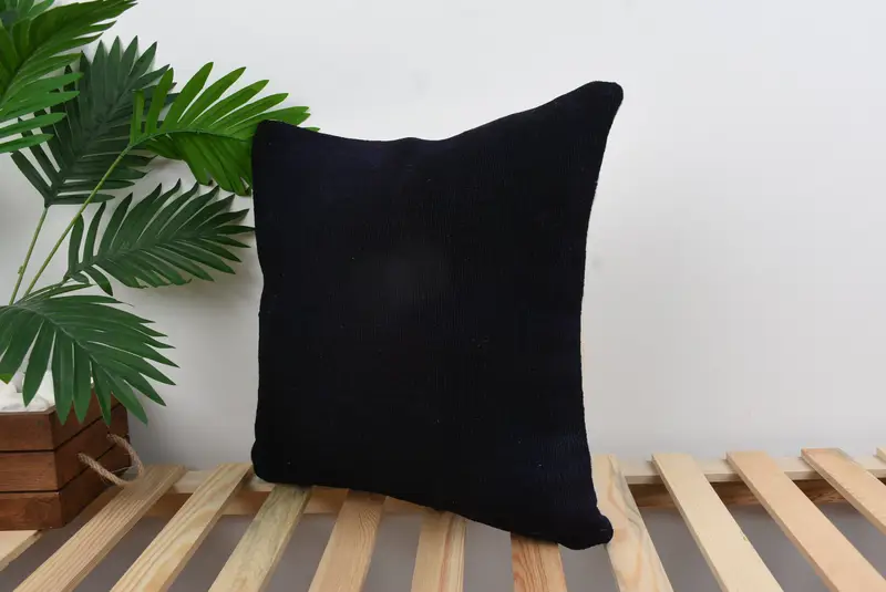 Pillow for Couch, Cushion, Kilim Pillow, 18x18 Brown Pillow, Lounge Throw Cushion, Indoor Pillow Sham, Handmade Kilim Cushion - 5