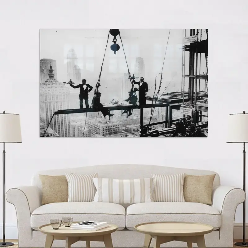 エレガントなプリントガラス: Waldorf Astoria NYC Office Black & White