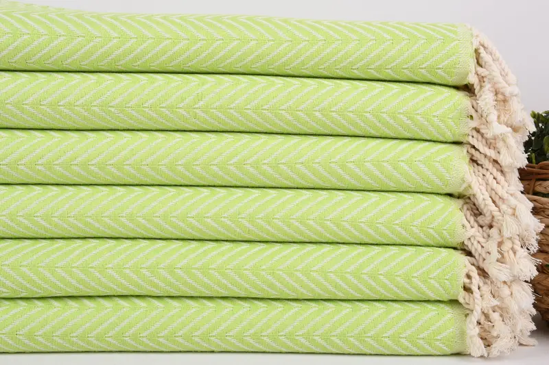 Scarf Towel, Custom Beach Towel, Bridesmaid Gift, Unique Gift, Fringed Turkish towel for poolside, Quick-dry peshtemal, 70x40 Cotton Zig zag Towel - 2